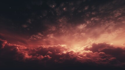 A distant galaxy cluster, golden hour lighting, space on the left,generative ai illustration