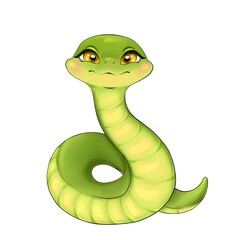 Fototapeta premium snake with a smile