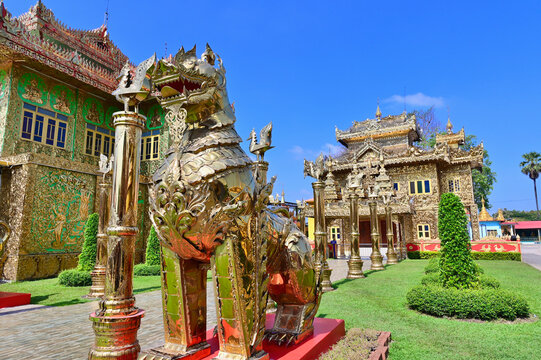 Wat Thai Wattanaram, Religious Landmark of Mae Sot City, Tak Province, Thailand