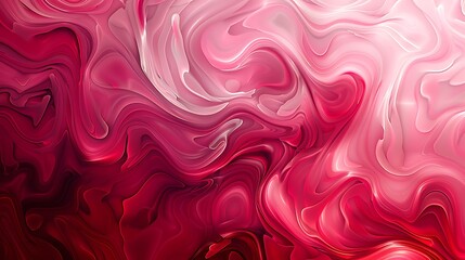 Fototapeta premium Abstract Pink and Red Swirls