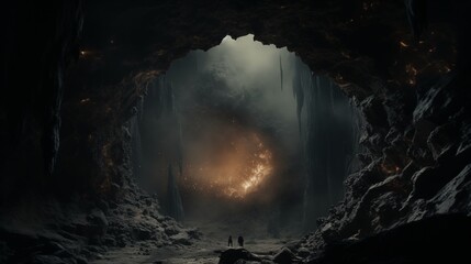 A galaxy surrounded by cosmic dust, soft natural light, space on the right,generative ai illustration