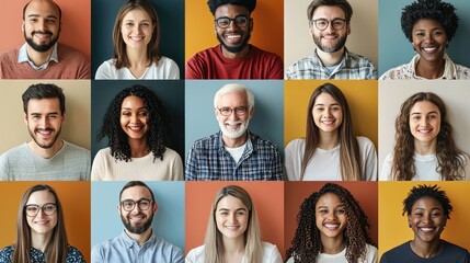 Group of virtual volunteers in a web meeting, collaborating on a community project