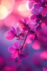 Fototapeta premium Purple flowers close-up