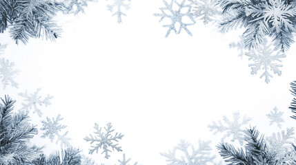 Winter background with blank space