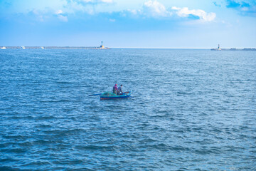 Obraz premium boat on the sea