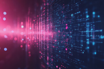 Fototapeta premium Technology abstract background in color space with high resolution, representing digital innovation.