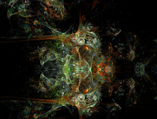 Imaginatory fractal abstract background Image