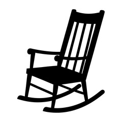 wooden rocking chair