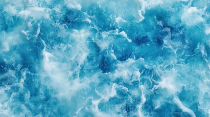 Obraz premium Vibrant ocean waves create beautiful patterns on a bright sunny day in the open sea