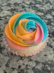 colorful cupcake