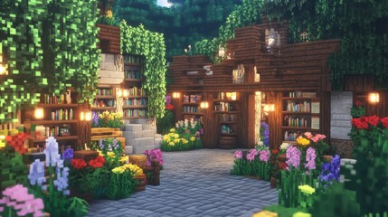 Enchanting Rustic Oasis: A Whimsical Outdoor Library Sanctuary