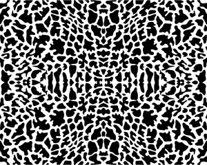 Seamless pattern of giraffe skin on a white background	