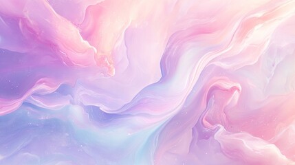 Obraz premium soft, dreamy abstract swirl of pastel colors creating a serene and calming atmosphere.