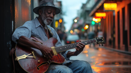 Obraz premium Straßenmusiker