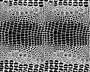 Seamless pattern of alligator skin on a white background	