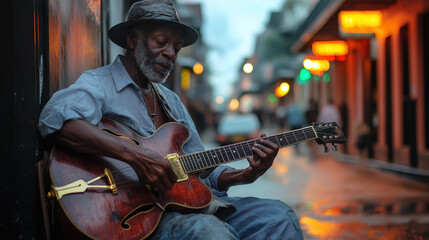 Obraz premium Straßenmusiker