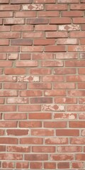 Fototapeta premium Rustic red brick wall with weathered texture, perfect for background or design, rustic, surface