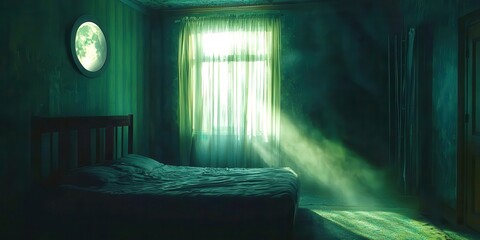 Bedroom with a bed and a window