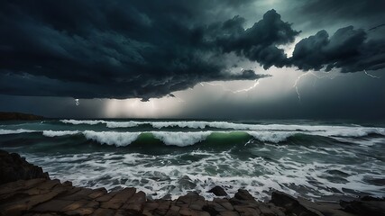 Obraz premium lake and mountains