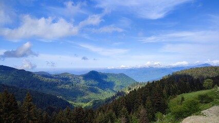 panorama of the mountains