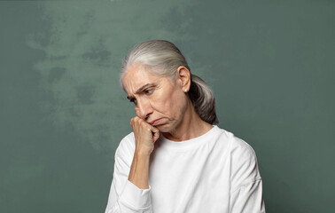  feeling sad and stressed, upset because of a bad surprise, with a negative, anxious look