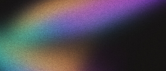 Colorful abstract gradient texture with vibrant light and grainy effect