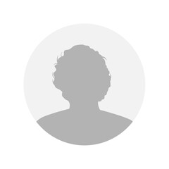 Vector flat illustration. Icons of man and woman. Avatar, user profile, person icon, profile picture. Suitable for social media profiles, icons, screensavers and as a template. Business concept.