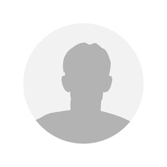 Vector flat illustration. Icons of man and woman. Avatar, user profile, person icon, profile picture. Suitable for social media profiles, icons, screensavers and as a template. Business concept.