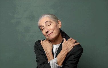  feeling in love, smiling, cuddling and hugging self, staying single, being selfish and egocentric