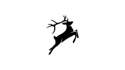Minimal Deer Icon Design for Rustic Brand Logos