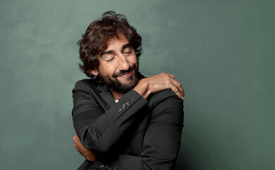  feeling in love, smiling, cuddling and hugging self, staying single, being selfish and egocentric