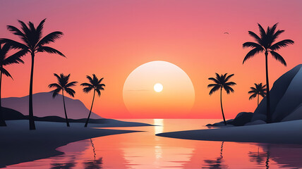 Copy space of beautiful on beach sunset backgrounds. Colorful nature sea sky.