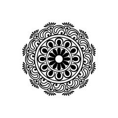 Happy family icon multicolored in simple figures. Two children with dad and mom.