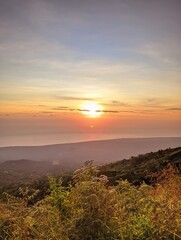 Sunrise in the mountain