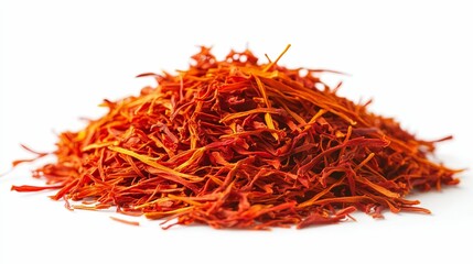 Fototapeta premium A Pile Of Dried Saffron Spice Threads