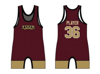 Wrestling Singlets are designed with an elegant edgy and wild look. Sports gear template mockup perfect fit for all sports. The designs that go on casual wear, shirts, fashion apparel, and all kind 