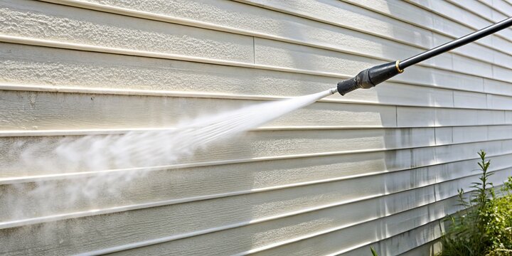Power Washing Siding Cleaning a Dirty House with a Pressure Washer, house cleaning , pressure washing , exterior cleaning
