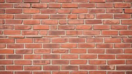 Obraz premium Texture of red brick wall with weathered and distressed appearance, construction, distressed
