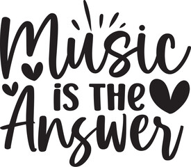 Obraz premium Music is the Answer