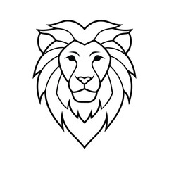 lion head vector