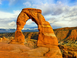 Delicate Arch in park, Utah