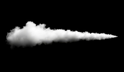 Abstract smoke and fog with a misty texture on a black background. Design element