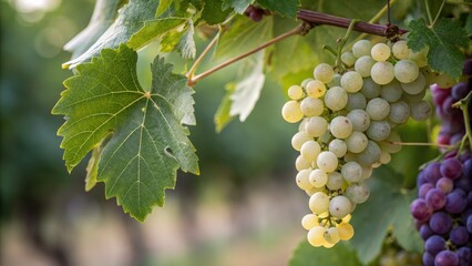 Vineyard Grapes, Green Leaf, Sunlight, Wine, Fruit ,wine grapes, vineyard