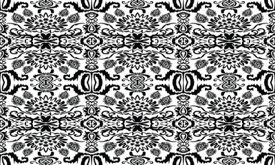 Ethnic seamless pattern Ikat Indian style.