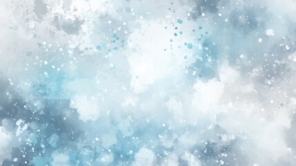 Fototapeta premium Ethereal abstract visuals featuring soft, flowing textures in pale blue, silver, and white. The serene composition evokes a tranquil, misty atmosphere with hints of subtle motion and light.