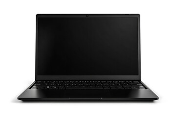 Realistic Laptop Mockup with Blank Screen for Design Presentation on White Background 