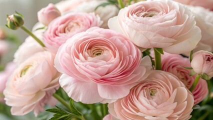 Delicate Pastel Ranunculus Blooms, Floral Photography, Flower Texture , ranunculus, flower photography
