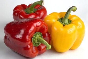 red and yellow peppers