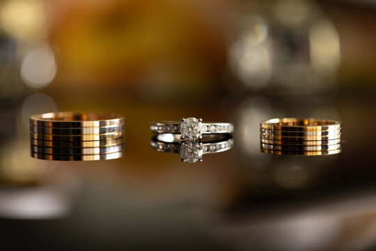 Wedding Rings with Reflection