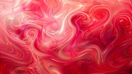 Obraz premium Abstract Red Swirls and Curves